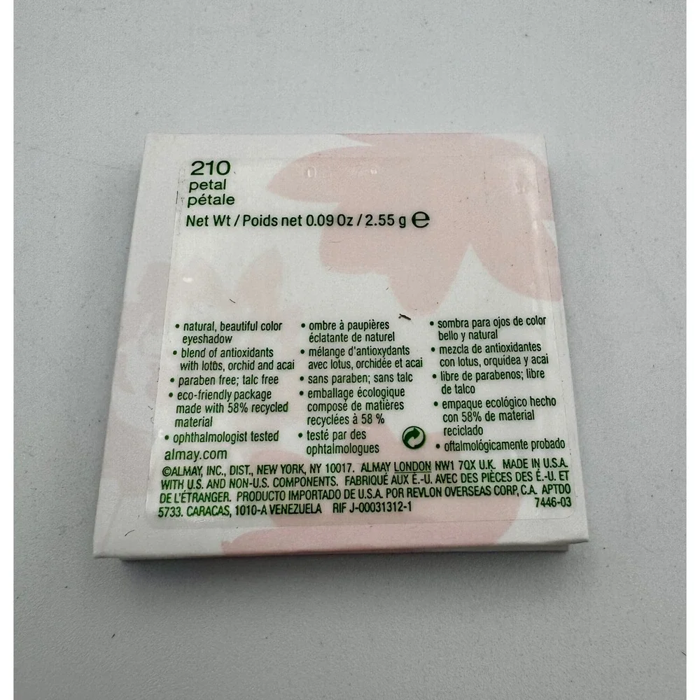 Almay Pure Blends Eyeshadow 210 Petal - Discontinued 98.2% Natural
